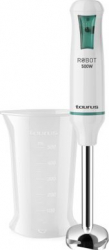 Mixer vertical Taurus Robot 500 Inox 500W functie Turbo pahar gradat 0 8 l Alb 