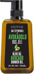 Gel de dus hidratant cu ulei de masline si avocado Olivos 750 ml 