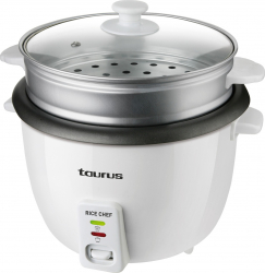 Aparat de gatit orez Taurus Rice Chef 700W 1.8L Alb Argintiu 