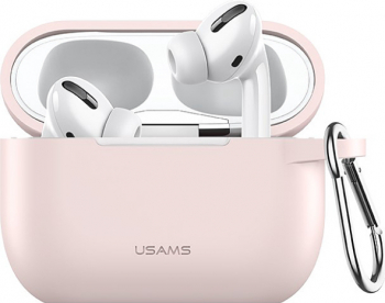 Husa de protectie pentru Apple AirPods Pro silicon Roz GSM-BBL3094 