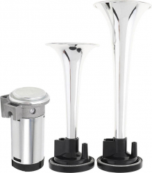 Set claxon cu 2 goarne si compresor 12V