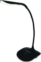 Lampa LED Esperanza Acrux ELD103K brat flexibil 21 cm alimentare duala cablu 110 cm 4 x AAA neagra 