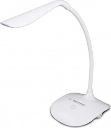 Lampa LED Esperanza Acrux ELD103W brat flexibil 21 cm alimentare duala cablu 110 cm 4 x AAA alba 