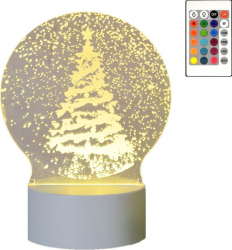 Lampa De Veghe 3D LED cu telecomanda Bradut 16 culori 