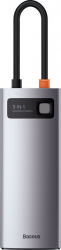 Docking Station Baseus CAHUB-CX0G USB Tip C 5-in-1 100W redare 4K 
