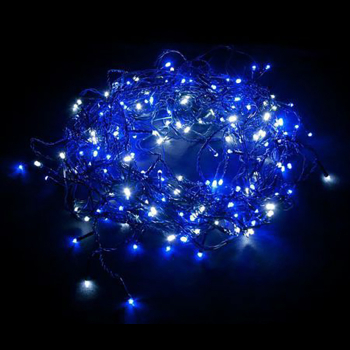 Instalatie liniara pom de Craciun 320 LED 23m albastru 