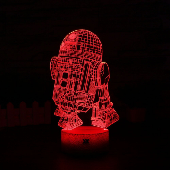 Lampa De Veghe 3D LED Robotel 7 Culori Lumina Ambientala 
