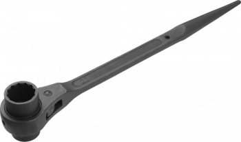 Maner cu clichet cheie tubulara dubla 19x22 mm Cr-V 