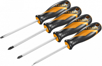 Set de 4 surubelnite Cr-V cu varf magnetic GRIPro 