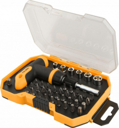 Set de 41 de varfuri si de chei tubulare Cr-V 