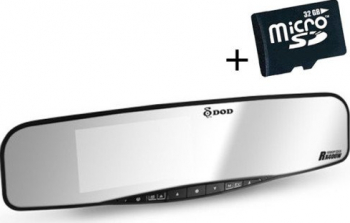 Camera auto DVR DOD RX400W Full HD GPS lentile Sharp WDR G senzor 4.3 LCD + Card 16GB Cadou