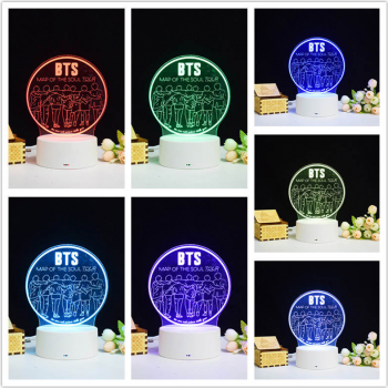 Lampa De Veghe 3D LED BTS ALL 7 Culori 