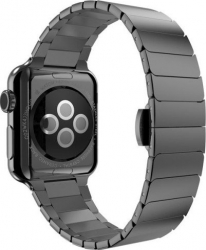Curea iUni compatibila cu Apple Watch 1/2/3/4/5/6 44mm Link Bracelet Otel Inoxidabil Black 