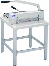 Ghilotina profesionala manuala KW-TRIO 3942 cu stand de lucru inclus 