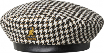 Bereta Kangol Tooth Grid Alb-Negru 