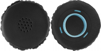 Set 2 bureti de schimb PadForce pentru casti Sony MDR-XB300 On-Ear Negru Piele ecologica 