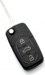 Audi - carcasa cheie tip briceag cu 3+1 butoane 1 buton de panica si baterie 1616 - CARGUARD 
