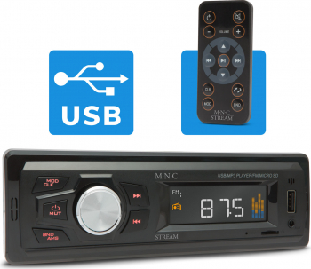 Player auto M.N.C Stream cu telecomanda AUX/USB/SD/MMC 