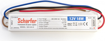 Sursa de alimentare rezistenta la apa ip67 12v 18 watt SCH-18-12 Scharfer 