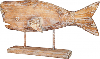 Balena lemn exotic pe stativ XL 