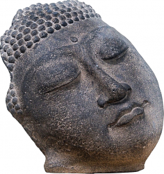 Statueta Resting Buddha Face M 