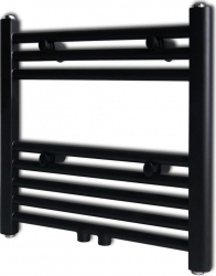 Radiator port-prosop incalzire centrala baie drept 480x480 mm negru