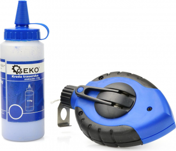 Set fir pentru trasare 30 m cu creta albastra 115g Geko G29043 