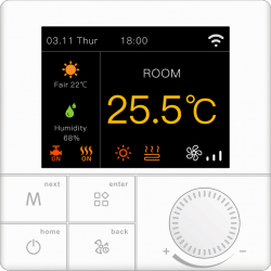 Termostat BeOk TCR8-WIFI-WP(3A) pentru incalzirea termica cu gaz 3W Alb 