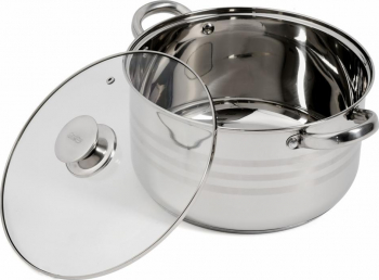 Oala cu capac Cooking by Heinner Myra inox inductie 26 x 14.5 cm 7 L 