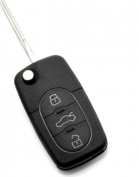 Audi - Carcasa cheie tip briceag cu 3 butoane - baterie 2032 - CARGUARD 