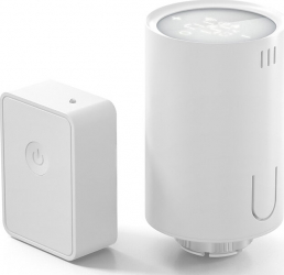 Kit cap termostatic cu hub pentru calorifer Meross MTS150H Control aplicatie Wi-Fi Alb