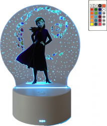 Lampa De Veghe LED Anna 16 Culori cu telecomanda Lumina Ambientala Alimentare USB sau 3 baterii AA 