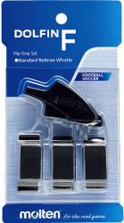 Fluier pentru fotbal Molten Dolfin F RA0070-KS cu flip-grip 
