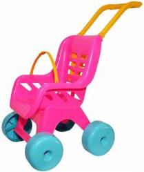 Carucior Papusi din Plastic Multicolor 49 cm Robentoys 