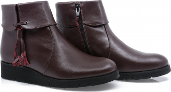 Ghete dama Mius Miu-6000/1 casual piele naturala bordo 37 