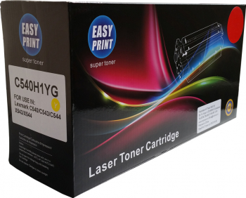 Toner EASY PRINT galben compatibil C540H1YG/C540H2YG 2000 pag pentru Lexmark C540/543/544/546 X543/544/546/548 