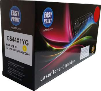 Toner EASY PRINT galben compatibil C544X1YG 4000 pag pentru Lexmark C544/546 X544/546/548 