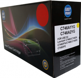 Toner EASY PRINT galben compatibil C746A2YG/C746A1YG 7000 pag pentru Lexmark C746/748 