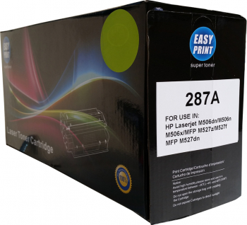 Toner EASY PRINT negru compatibil CF287A 9000 pag pentru HP Laserjet Enterprise M527/M506 