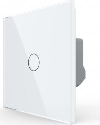 Intrerupator Simplu Livolo VL-FC1-2G-2W cu Touch Alb 