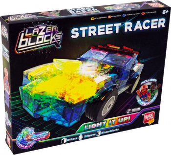 Set de construit masina de curse cu lumini LED 248 piese Street Racer 26-2901 