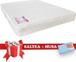 Set Saltea SuperOrtopedica Saltex 140x190 cm + Husa cu elastic 
