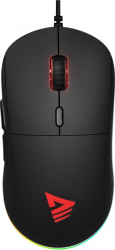 Mouse gaming profesional Savio Gambit 12000 DPI Senzor Pixart PMW 3327 iluminare RGB cablu 1.8m negru 