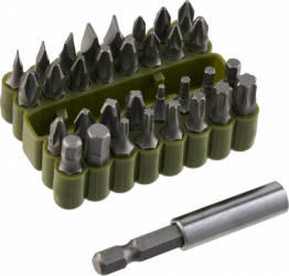 Set 33 piese 32 bucati biti 1 buc adaptor suport inclus Heinner 