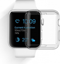 Husa protectie Full Cover 360 pentru Apple Watch SE - 40 mm - Transparenta 