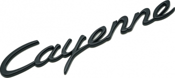 Emblema Cayenne spate portbagaj Porsche Negru lucios 
