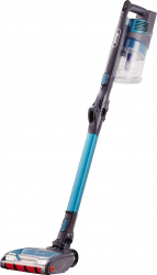 Aspirator vertical fara sac Shark IZ201EUT 0.7 L Autonomie 40 min Anti hair wrap DuoClean HEPA Negru Albastru 