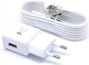 Original Fast Charger 9V1.67A 5V2A pentru Samsung cablu MicroUSB Alb