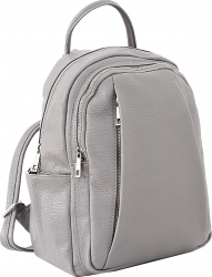 Rucsac dama din piele naturala gri DR137G 
