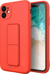 Husa de protectie cu stand metalic magnetic pentru iPhone12 Pro Max silicon Rosu CRB-BBL3208 